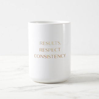 Resultat Respekterar Konsekvens | Fitnessmotivatio Kaffemugg