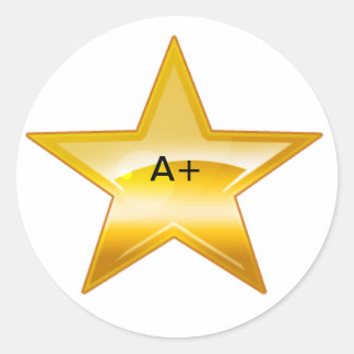 resultatklistermärke runt klistermärke