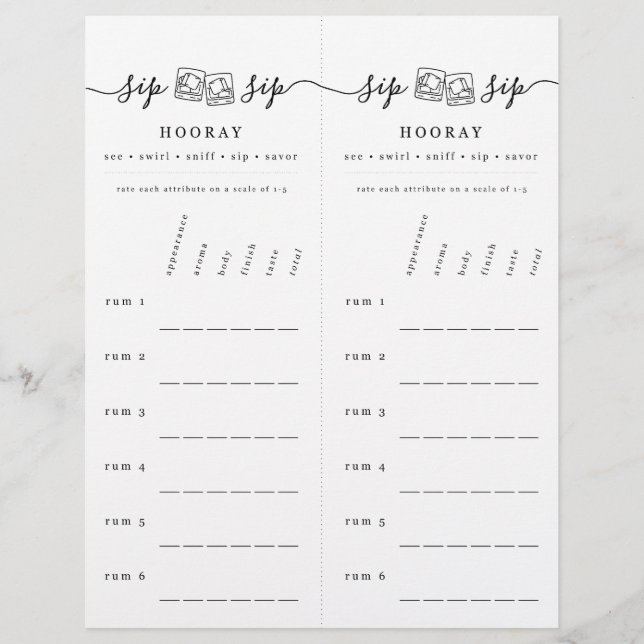 Resultatlista för rumsprovning brevhuvud (Framsida)