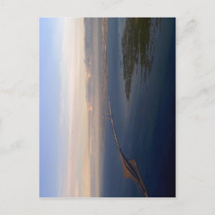 Resund Bridge från Danmark till Sverige. På höger  Vykort