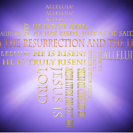Resurrecension Påsk Ord Cloud Helgdag Card Helgkort