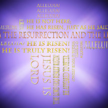 Resurrecension Påsk Ord Cloud Helgdag Card