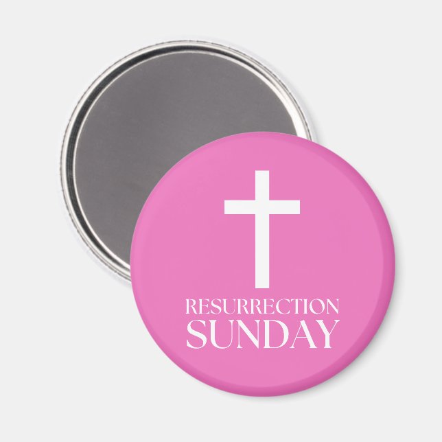 Resurrecension Söndag Kor Christian Påsk Magnet (Front/Back)
