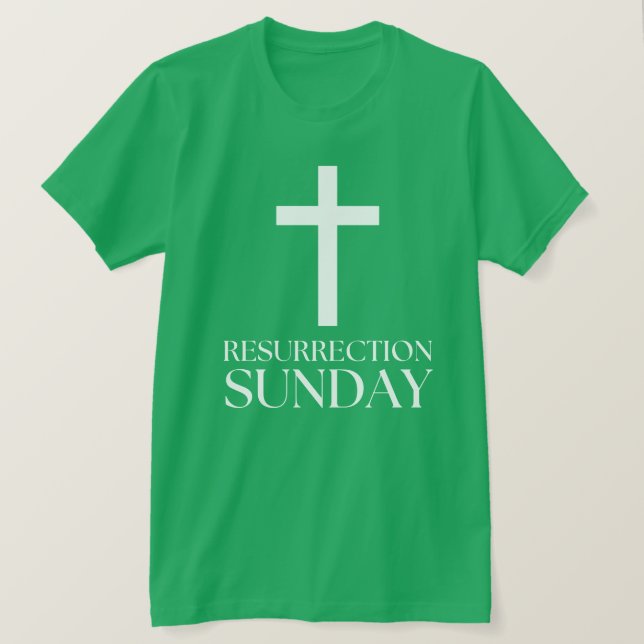 Resurrecension Söndag Kor Christian Påsk T Shirt (Design framsida)