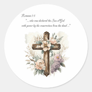 Resurrecession, bibelcitat, Faith, Christianity, J Runt Klistermärke