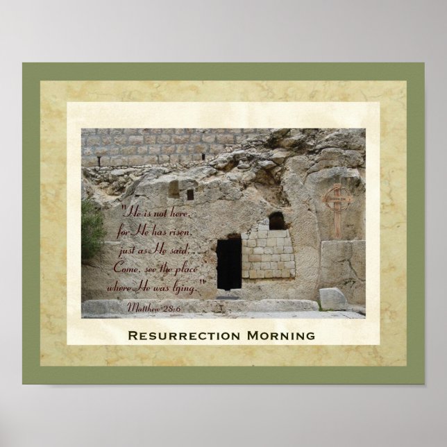 Resurrecitationsmorgon Poster (Framsidan)