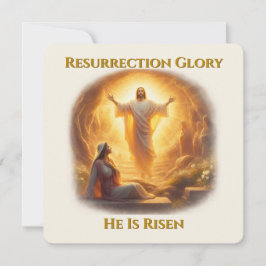 Resurrection Glory – He Is Risen Inspirational Anteckningskort