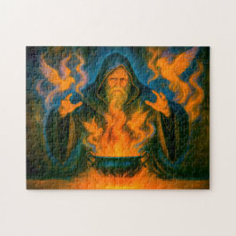 Resurrection mage in dark oil painting style pussel