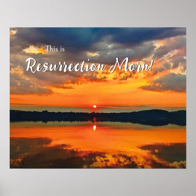 Resurrection morgon Glowing Clouds at Dawn Poster (Framsidan)