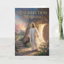 Resurrection Morning Easter Card Kort