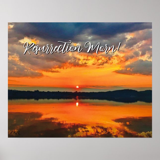 Resurrection Morning Glowing Clouds at Dawn Poster (Framsidan)