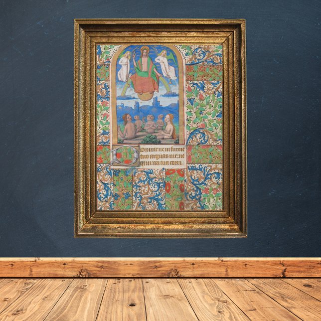 Resurrection Påsk Medieval Manuscript Poster (Resurrection Easter Medieval Manuscript Poster)