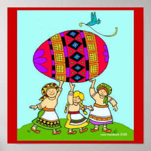 Resurs för Pysanka Girls Vera Trembach Teacher Poster