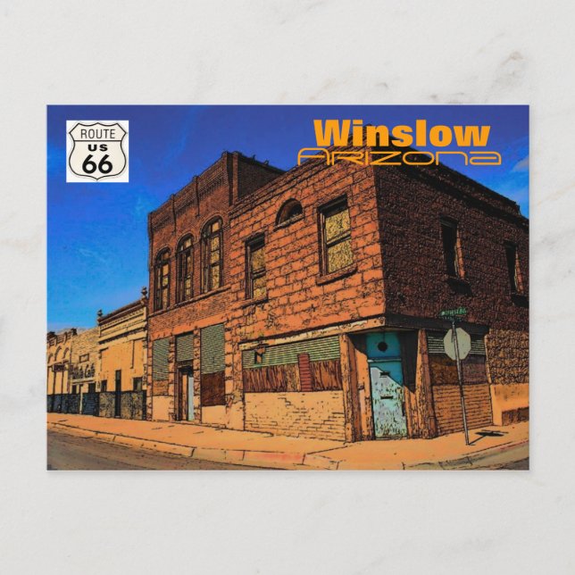 Resväg 66 (AZ) vykort (Framsida)