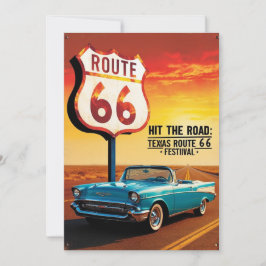 Resväg 66 Texas vykort