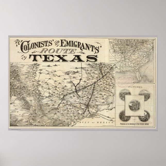 Resväg till Texas Poster (Framsidan)