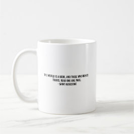 Resvärlsd typografi kaffemugg