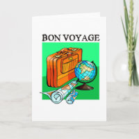 Resväska, bagage, karta och jordklot: Bonresa!