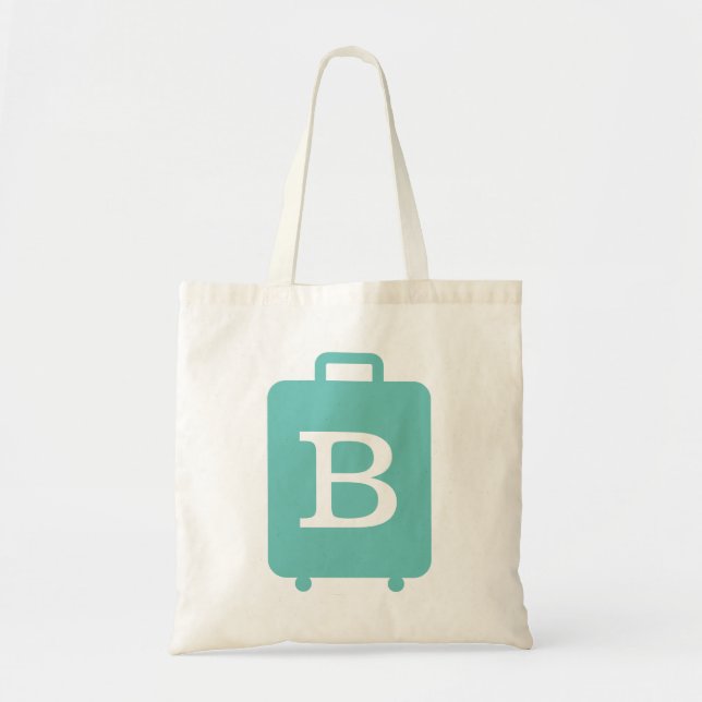 Resväska med anpassad monogram tygkasse (Framsidan)