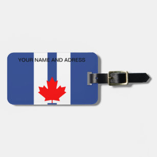 Resväskemärke med Torontos flagga, Kanada Bagagebricka