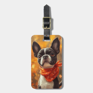 Resväskemärken för Boston Terrier Bagagebricka