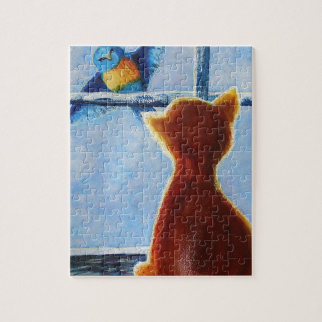 Reta fågeln pussel (Vertikal)