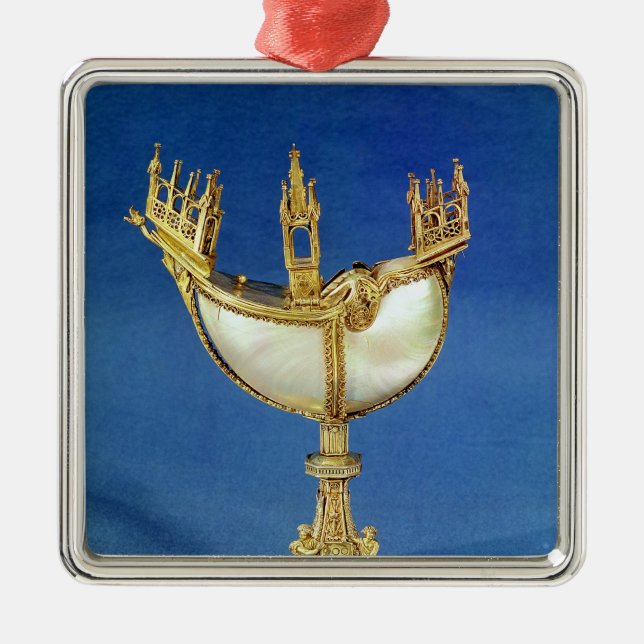 Reta upp hållaren i forma av ett fartyg julgransprydnad metall (Framsidan)