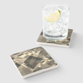 Retângulos inclinados em tons bege ou madeira. stenunderlägg