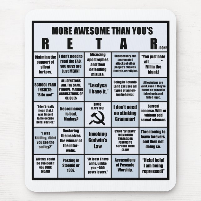 RETAR-doh skräddarsy Mousepad - - som skräddarsy Musmatta (Framsidan)