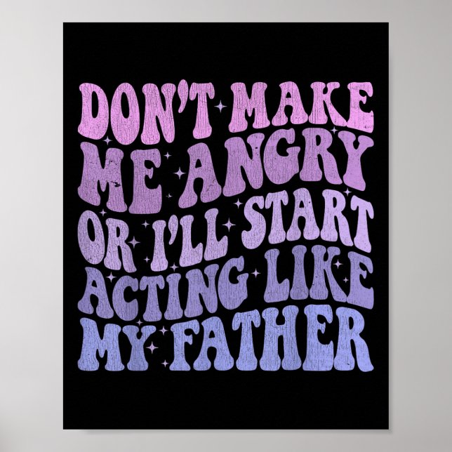 Retar du mig blir jag som min pappa Kul Poster (Framsidan)
