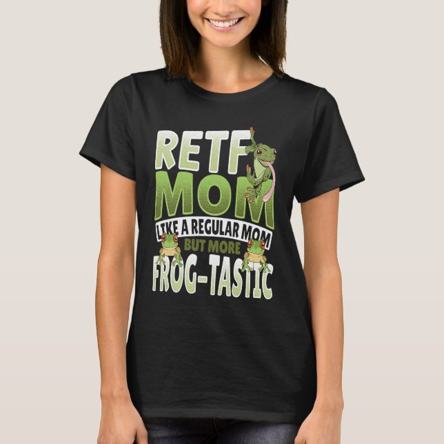 RETF Mom Red Eyed Tree Frog Mama T Shirt (Framsida)