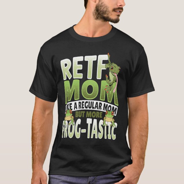 RETF Mom Red Eyed Tree Frog Mama T Shirt (Framsida)