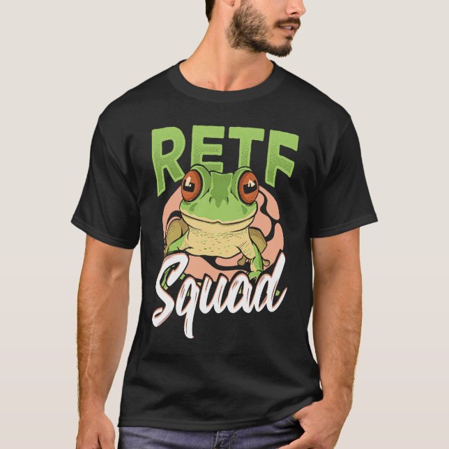 RETF-styrka Rödögd Trädgroda T Shirt (Framsida)