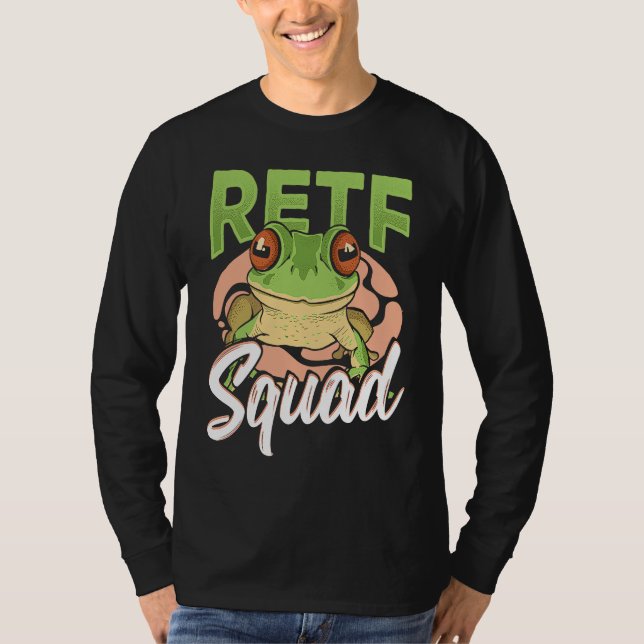RETF-styrka Rödögd Trädgrodor T Shirt (Framsida)
