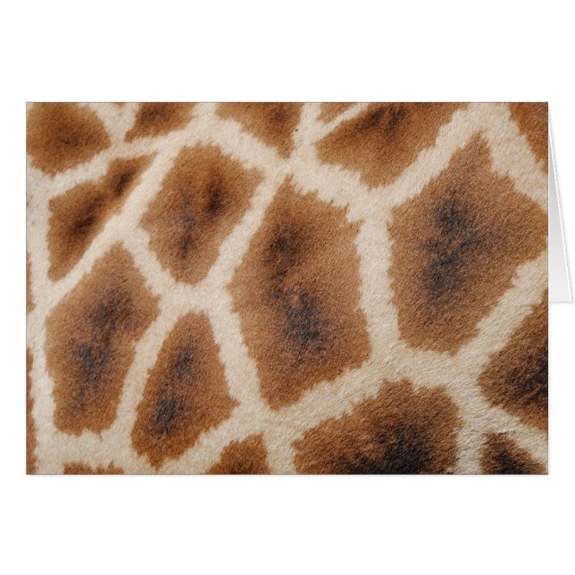 Reticulated Giraffe Mönster Vild Animal Print Gift OBS Kort (Framsidan Horizontal)