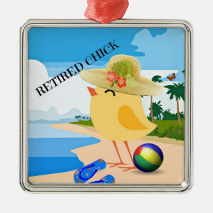 RETIERAD CHICK: Chick i Beach Julgransprydnad Metall