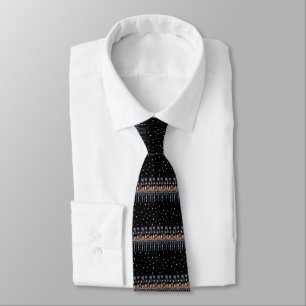 Retinal cirkulation - Färg på svart Slips