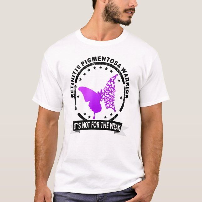 Retinitis Pigmentosa Warrior T Shirt (Framsida)