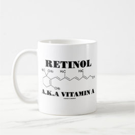 Retinol alias Vitamin A (Retinolmolekyl) Kaffemugg