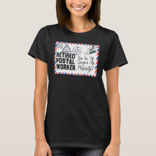 Retir för Pension-postkontor för pensionerad posta T Shirt