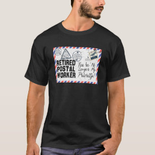 Retir för Pension-postkontor för pensionerad posta T Shirt