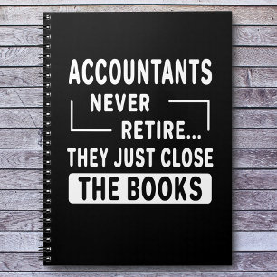Retire Funny Citat Anteckningsbok