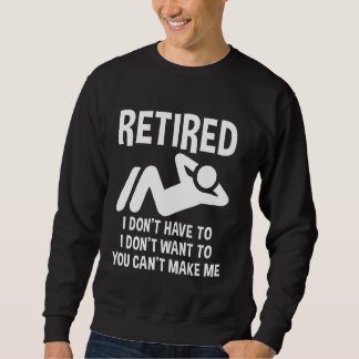 Retire Humor Retir Pension Lång Ärmad Tröja