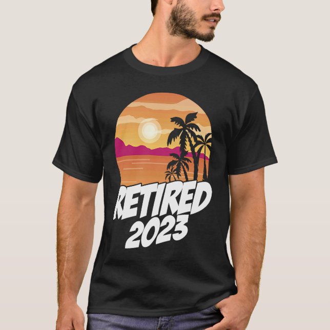 Retired 2023 Graphic Retirement Retired Retiree Pe T Shirt (Framsida)