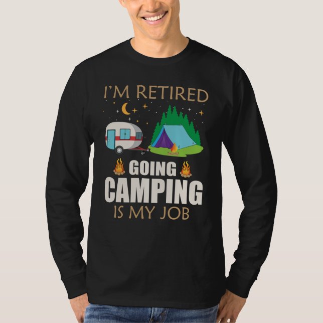 Retired Campers T Shirt (Framsida)