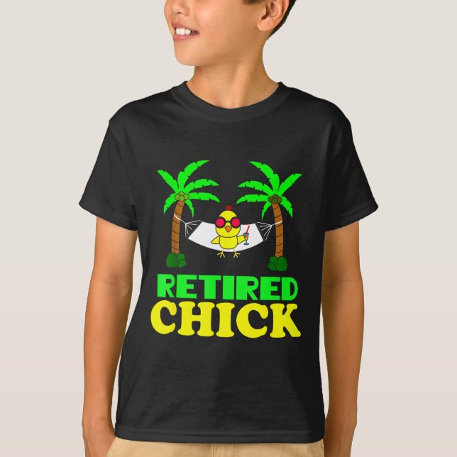 Retired Chick Humor Funny Retirement Party Gift Ne T Shirt (Framsida)