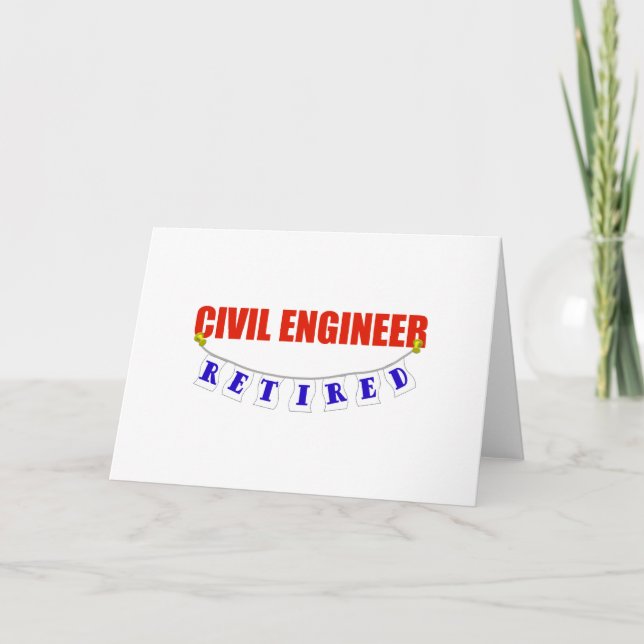 RETIRED CIVIL INGENJÖR KORT (Framsida)