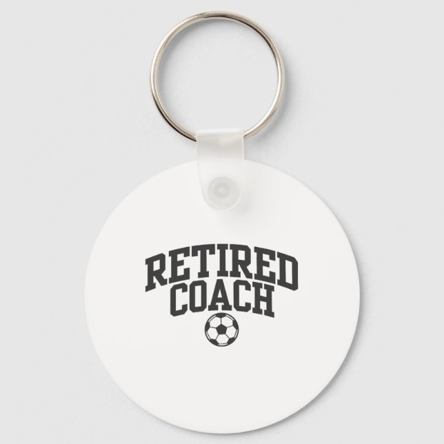 Retired Coach Soccer Team Mentor _1  Nyckelring (Framsida)