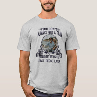 Retired Cykelpappa Anpassad Bild T Shirt