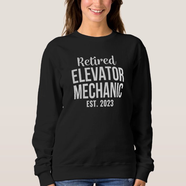 Retired Elevator Mechanic 2023 Retirement T Shirt (Framsida)